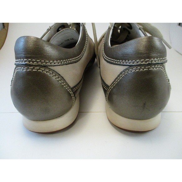Mephisto Bretta Lace Up Sneakers Women's US Size 10 Cream Bronze Leather - Picture 7 of 16